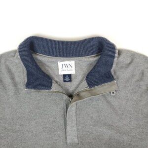 JWN John W Nordstrom grey quarter zip w cashmere